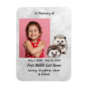 Magnet Flexible Mémento Cadeau Mignon Hérisson Enfants  