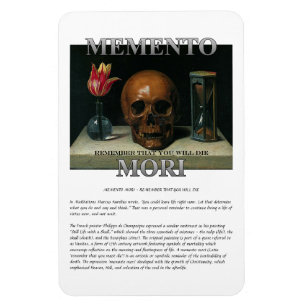Magnet Flexible Memento Mori - Rappelez-vous que vous allez mourir