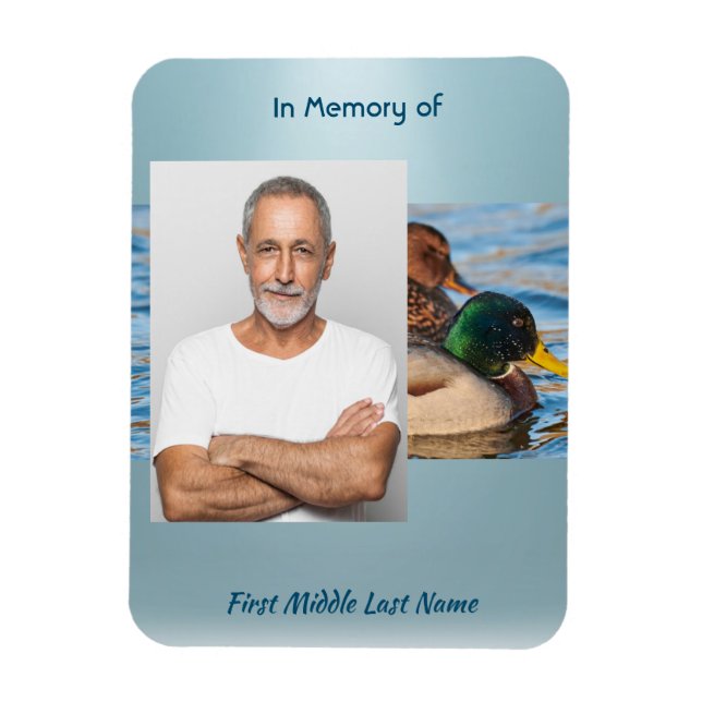 Magnet Flexible Memorial Keepsake Mallard Ducks Bird (Vertical)