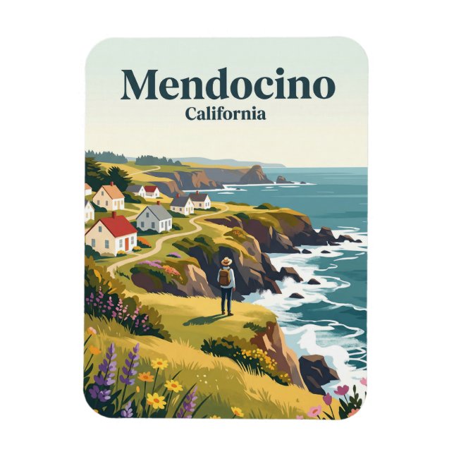 Magnet Flexible Mendocino Californie (Vertical)