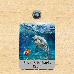 Magnet Flexible Mer personnalisée Dolphin Ocean