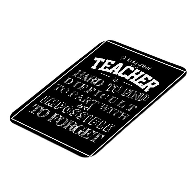 Magnet Flexible Merci d'appréciation de professeur noir cadeau pou (Côté Gauche)