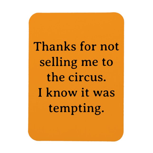 Magnet Flexible Merci de ne pas m'avoir vendu (Vertical)