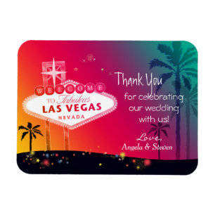 Magnet Flexible Merci Mariage de Las Vegas