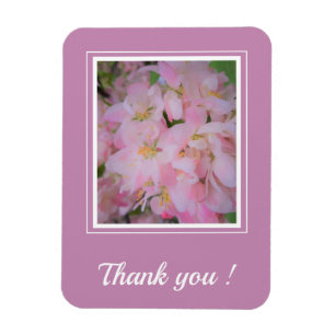Magnet Flexible Merci photo de la fleur de cerisier