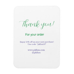 Magnet Flexible Merci pour l'achat de l'entreprise familiale socia