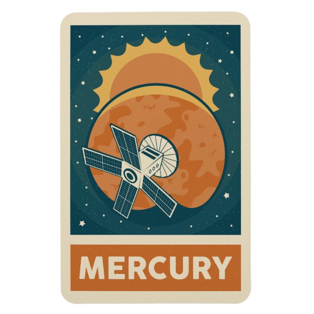 Magnet Flexible Mercury Retro Galaxy Satellite (Vertical)