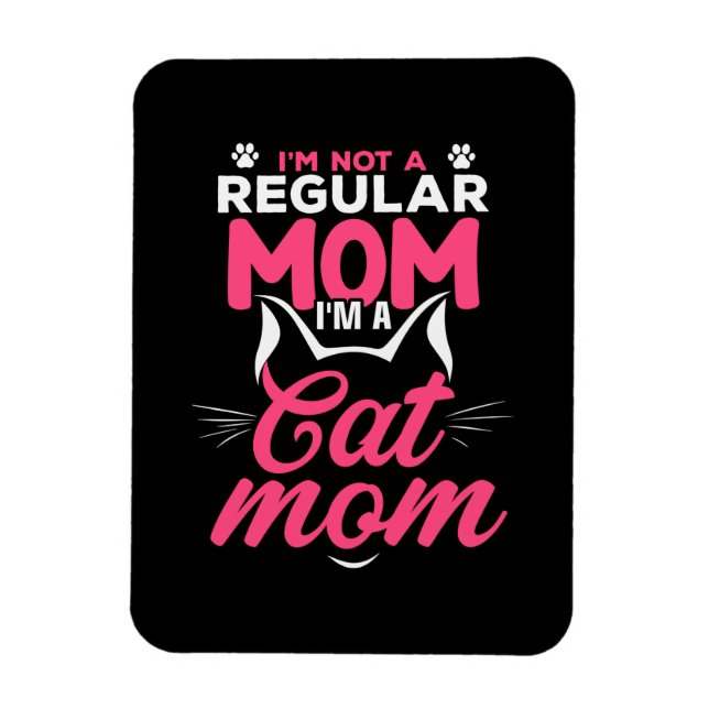Magnet Flexible Mère Art Je Suis Chat Maman (Vertical)