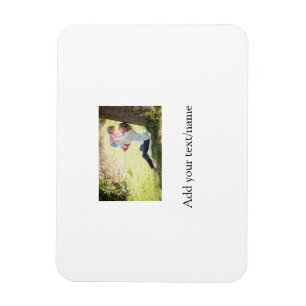 Magnet Flexible Mère fille photo de famille ajouter nom image text