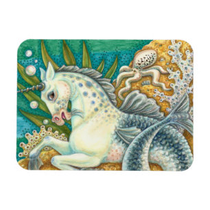 MAGNET FLEXIBLE MERHORSE & OCTOPUS BLANC, CHEVAL UNICORN IMAGINAIR