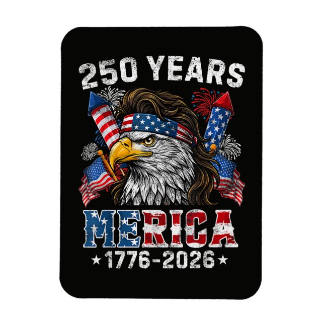Magnet Flexible Merica 250e anniversaire USA 250 ans (Vertical)