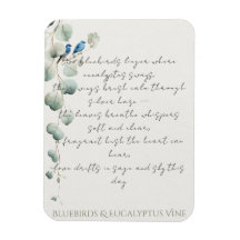 Merles bleus et vigne d'eucalyptus