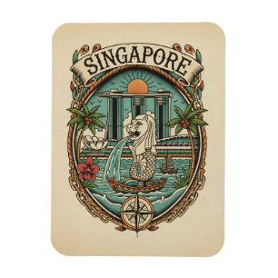 Magnet Flexible Merlion Singapour