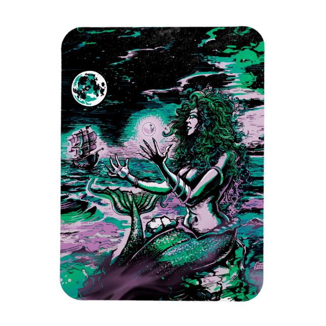 Magnet Flexible Mermaid Siren Atlantis Pearl (Vertical)