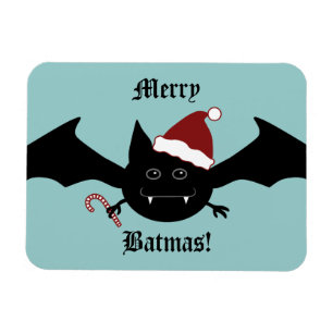 Magnet Flexible Merry Batmas drôle chauve-souris gothique pour les