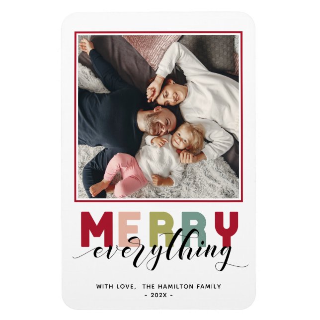 Magnet Flexible Merry everything Holiday (Vertical)