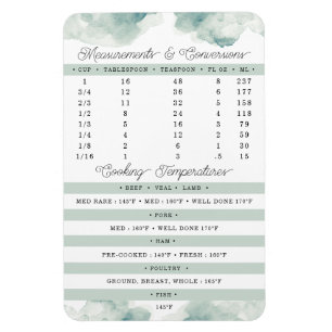 Magnet Flexible Mesures et Temps Cuisine et aimant à cuisson