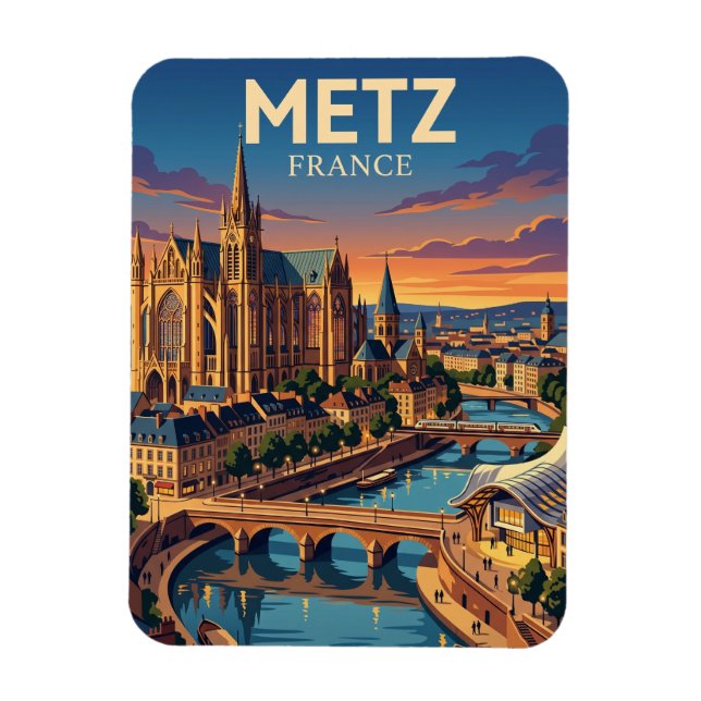 Magnet Flexible Metz France (Vertical)