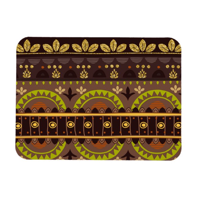 Magnet Flexible Mexique L'art tribal maya (Horizontal)