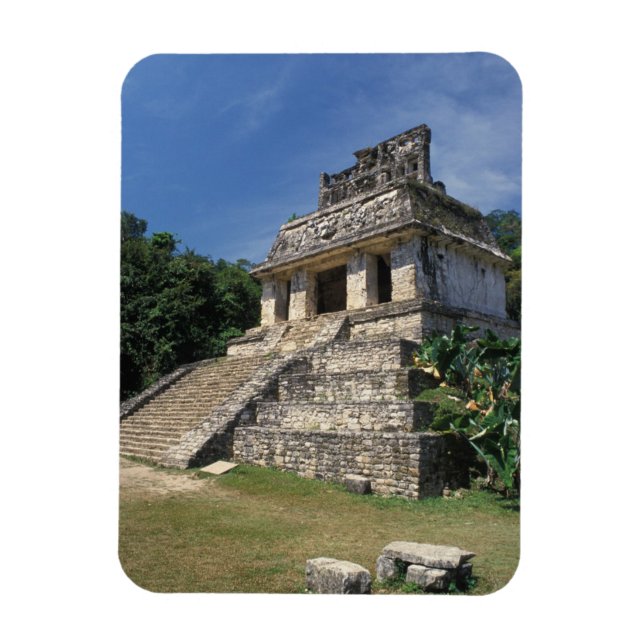 Magnet Flexible Mexique, province de Chiapas, Palenque. Temple de (Vertical)
