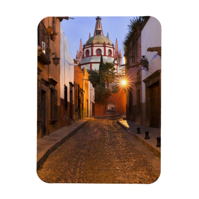 Magnet Flexible Mexique, San Miguel de Allende. Tôt le matin (Vertical)