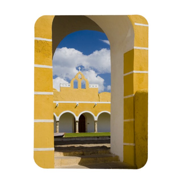 Magnet Flexible Mexique, Yucatan, Izamal. Le couvent franciscain 2 (Vertical)
