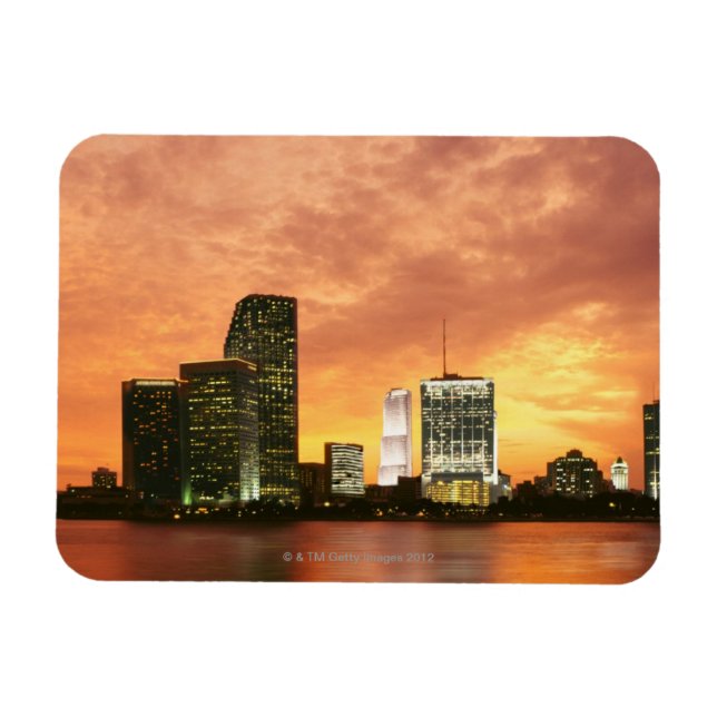Magnet Flexible Miami au coucher du soleil (Horizontal)