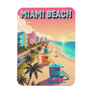 Magnet Flexible Miami Beach Floride Travel