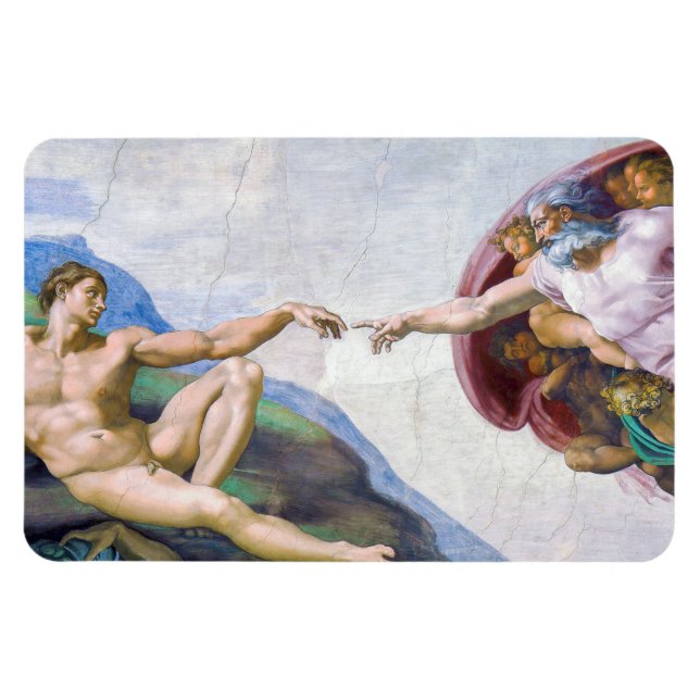 Magnet Flexible Michelangelo - Création d'Adam Isolé (Horizontal)