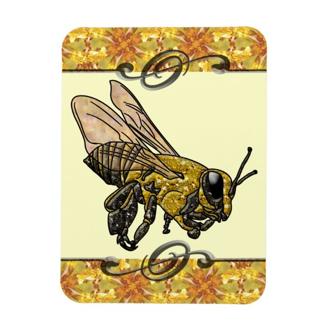 Magnet Flexible Miel Bee (Vertical)