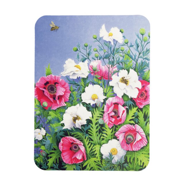 Magnet Flexible Miel Bee Honey Bee (Vertical)