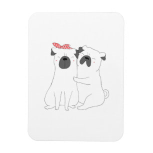 Magnet Flexible mignon Bulldog Cadeau Amoureux des chiens corres