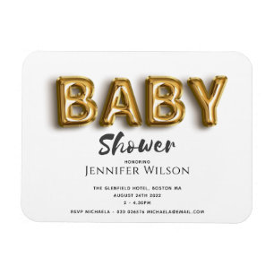 Magnet Flexible mignon bulle d'or baby shower amusant sauver