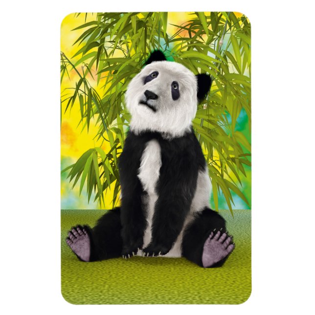 Magnet Flexible Mignon Ours Panda Kawaii Amoureux des Animaux Cade (Vertical)