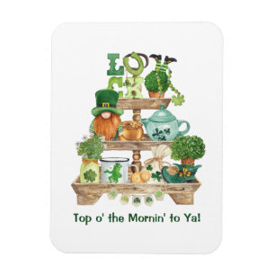 Magnet Flexible Mignon présentoir à bibelots irlandais Joyeux St P