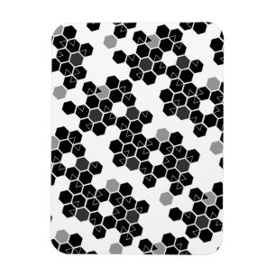 Magnet Flexible Mignons motifs de données hexadécimales noir et bl