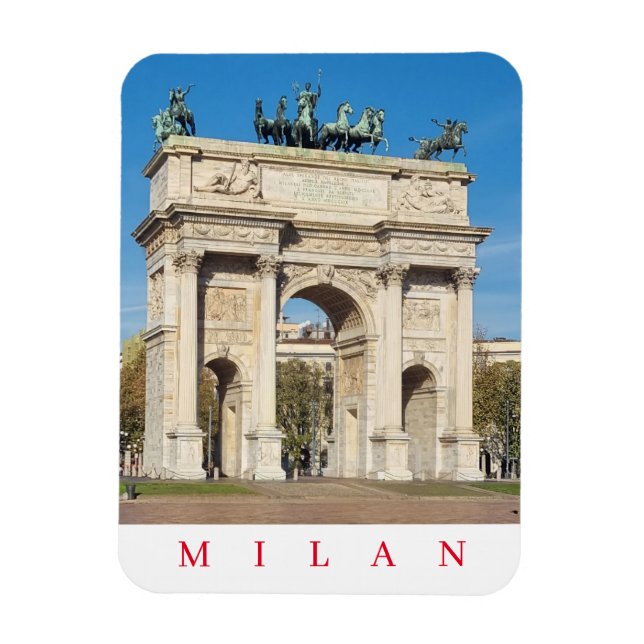 Magnet Flexible Milan Arco della Pace vue aimant frigo (Vertical)