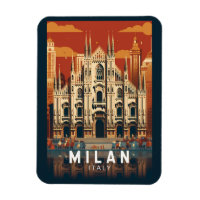Milan Italie Duomo di Milano Travel Art Vintage