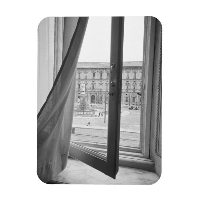 Magnet Flexible Milano Italie, vue depuis La Scala Opera Window (Vertical)