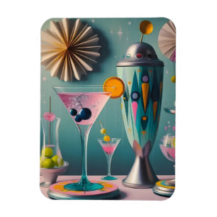 Magnet Flexible Milieu du siècle, temps des cocktails futuristes a