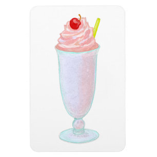 Magnet Flexible milk-shake glacé
