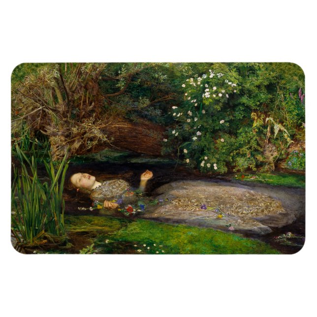 Magnet Flexible Millais Ophelia CC0541 Fridge Art Collection (Horizontal)
