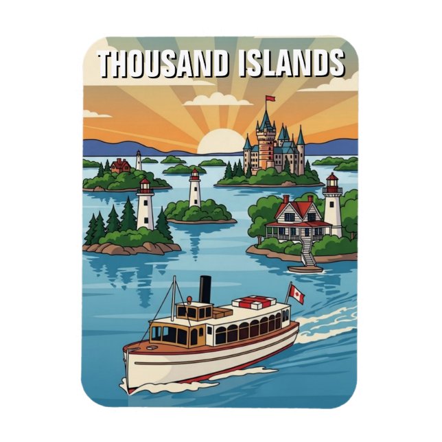 Magnet Flexible Mille Îles Ontario Canada (Vertical)