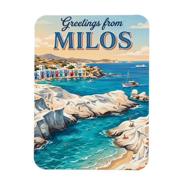 Magnet Flexible Milos Grèce (Vertical)