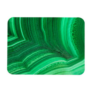 Magnet Flexible Minéral de malachite vert brillant