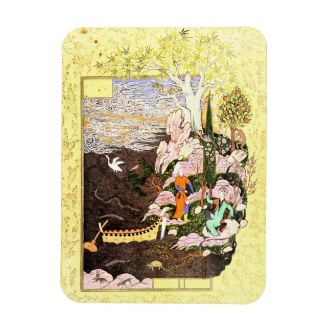 Magnet Flexible Miniature persane : Salaman & Absal Postcard (Vertical)