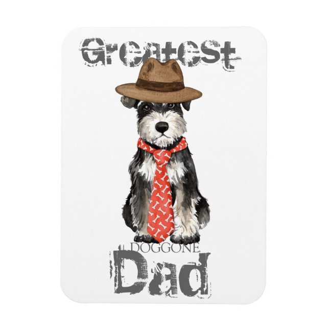 Magnet Flexible Miniature Schnauzer Papa (Vertical)