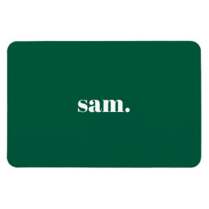 Magnet Flexible Minimaliste texte personnalisé gras vert