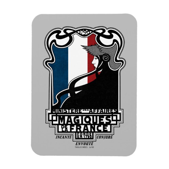 Magnet Flexible Ministère des affaires Magiques de la France (Vertical)