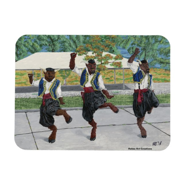Magnet Flexible Minotaures grecques Danser un aimant flexible (Horizontal)